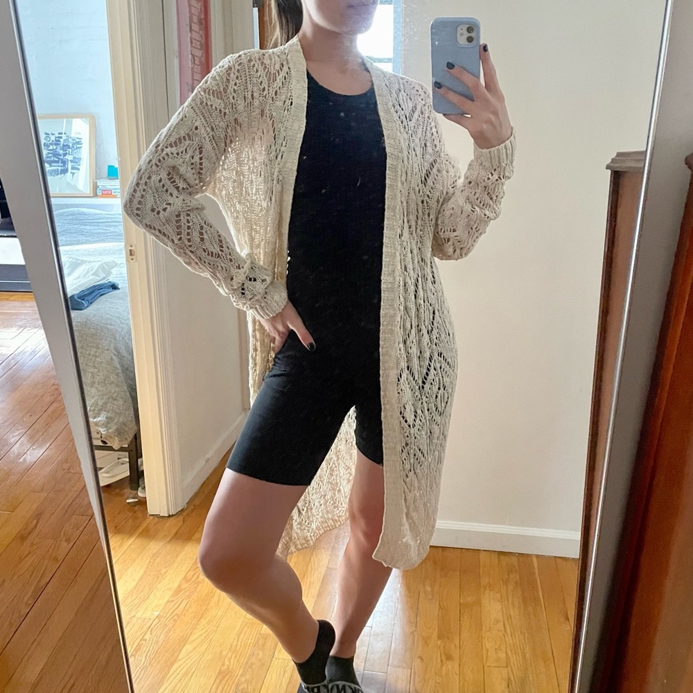H&M Crochet Duster